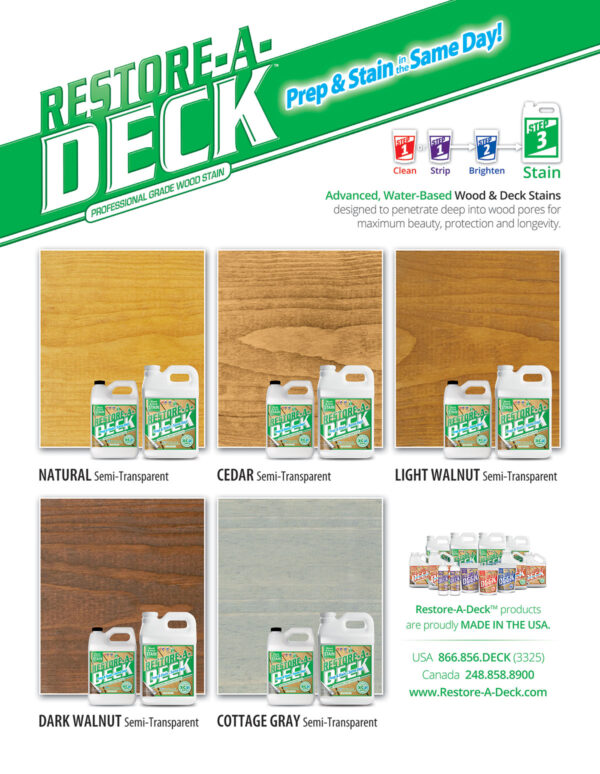 Restore-A-Deck Wood Stain 5 Gallons